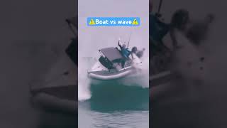 BOAT VS BIG WAVE crash boat waves [upl. by Avictor]