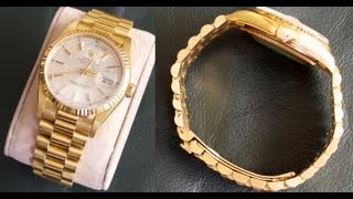 Rolex DAYDATE with President bracelet  Watch Perfection [upl. by Sucramel]