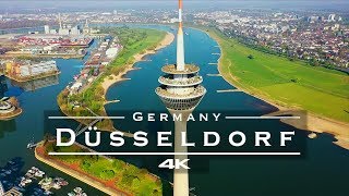 Düsseldorf Germany 🇩🇪  by drone 4K [upl. by Alyahsal]