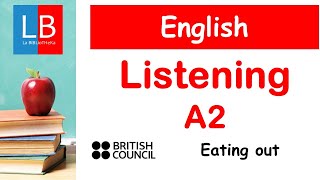 Clases Inglés online LISTENING A2 Listen amp Check 1 Eating out [upl. by Eicak]