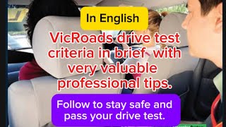 VicRoads Drive Test criteria in brief with VERY VALUABLE professional tips [upl. by Llehsyt285]