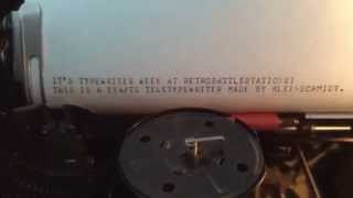 Kleinschmidt TT4TG Teletypewriter [upl. by Lucias]