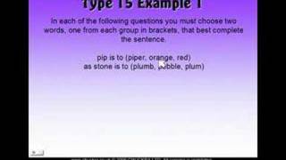 11 Plus Verbal Reasoning Type 15 [upl. by Hickey77]