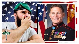 UK COMMANDO Emotional Reaction The Youngest Living Medal Of Honor Recipient Kyle Carpenter’s Story [upl. by Corbie]