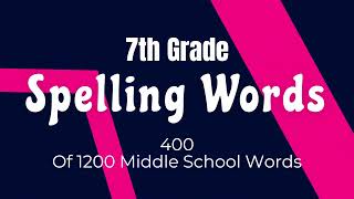 7th Grade Spelling Words with Meaning [upl. by Karola61]