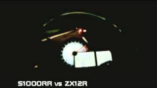 S1000RR vs ZX12R [upl. by Aihtnyc]