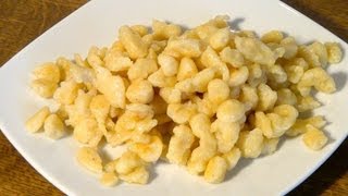 Spätzle  Knöpfli selbst gemacht  Rezept Video  Anleitung [upl. by Dopp]