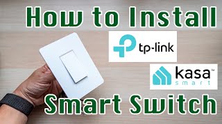 How to Install a Smart Light Switch  TPLink HS200 Smart WiFi Light Switch Review and Setup  DIY [upl. by Helman448]