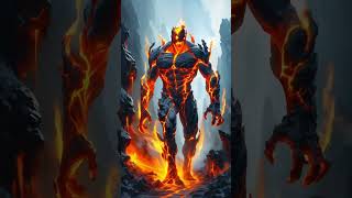 Colossal Titan lava Collection Part 2 clashoftitans titans midjourney animals lava [upl. by Htiderem]