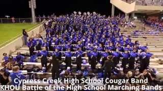 CyCreek High School Cougar Band  10032014 [upl. by Sedaiuqlem]