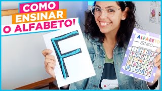 COMO ENSINAR O ALFABETO para crianças Atividades super fáceis [upl. by Osy]