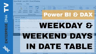 Placing Workday and Weekend Day Numbers Into The Date Table  Power BI Time Intelligence Technique [upl. by Lahtnero206]