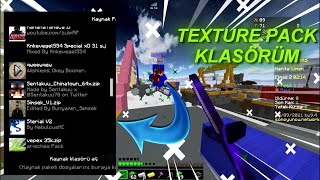 TEXTURE PACK KLASÖRÜM  minecraft sonoyuncu bedwars [upl. by Sevein766]