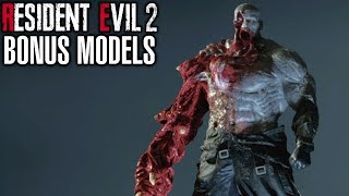 Resident Evil 2 Remake Character Models Showcase  All Bonus Models [upl. by Eirrac607]