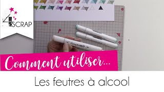 Comment utiliser les feutres à alcool Graphit β par Cathy 4enSCRAP [upl. by Targett]