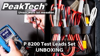 PeakTech 8200 Multimeter Messzubehör Test Leads Set DEUEN [upl. by Ellives432]