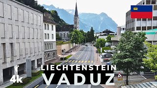 4K Walking in a capital of just 5000 inhabitants Vaduz  Liechtenstein 2024 [upl. by Adarbil528]