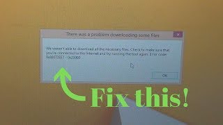 How to fix error We werent able to download all the necessary files 0x80072EE7  0x20000 [upl. by Akkinahs]