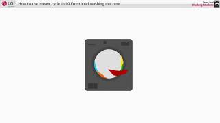 LG Front Load Washer  How to Use Steam cycle [upl. by Alcott404]