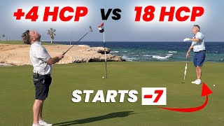 18 Handicaper Takes on YouTubes Best Golfer [upl. by Omlesna]