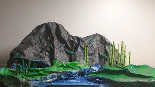 How To Make Mountain Using Paper Easy [upl. by Ateiluj352]