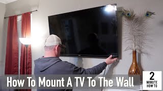 How To Mount A TV To The Wall with no studs  Simple amp Easy [upl. by Murat221]