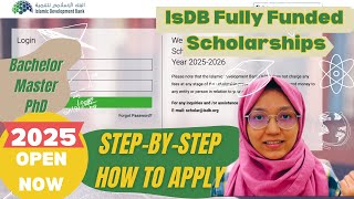 IsDB Scholarships Islamic Development Bank Scholarship 20242025 How to make online application [upl. by Terza]