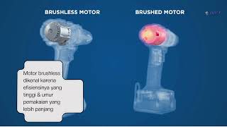 Perbedaan Motor Bor Cordless Brushed Vs Brushless [upl. by Cocke505]