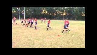 Defensive line Drill Rugby League [upl. by Adamec]