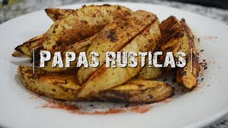 Papas Rústicas  Recetas Fáciles  Rincón Casero [upl. by Tarrsus]