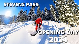 Best Opening Day Conditions at Stevens Pass 2024 [upl. by Bonilla]