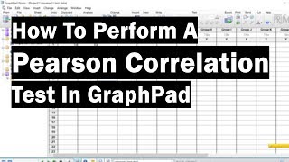 How To Perform A Pearson Correlation Test In GraphPad [upl. by Sinnaiy]