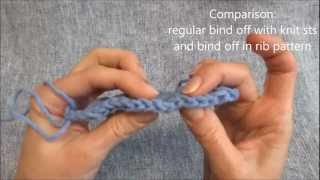 Maschen abketten im Muster  Bind off in a pattern  Stricken lernen  Learn to knit [upl. by Saval]