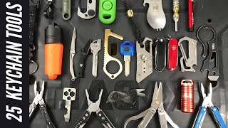 25 Keychain Tools Leatherman Spyderco Exotac Firesteel Lighters Carabiners Pry Tools and More [upl. by Nitsuj]