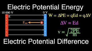 Uniform Electric Fields Electric Potential Energy amp Potential Difference [upl. by Ayamahs659]