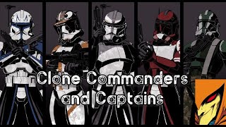 Roblox  Star Wars Timelines RP  Clone Commanders and Captains Suits Versions [upl. by Teeter843]