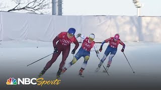 2018 Winter Olympics Randall Diggins win gold ending US crosscountry drought  NBC Sports [upl. by Cirederf611]