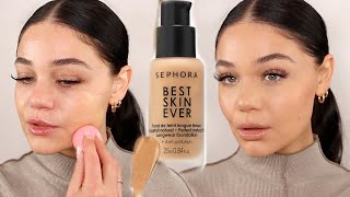 NEW SEPHORA BEST SKIN EVER FOUNDATION REVIEW  Blissfulbrii [upl. by Winzler849]