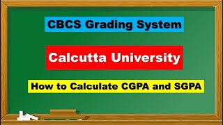 What is CGPA and SGPA How to Calculate Grade Point💥Calcutta university💥 [upl. by Tail]