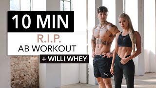 10 MIN RIP ABS  for a ripped sixpack killer ab workout with Willi Whey [upl. by Aelyak616]