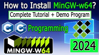 How to install MinGWw64 on Windows 1011  2024 Update version 810 C amp C Programming [upl. by Younglove]