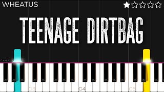 Wheatus  Teenage Dirtbag  EASY Piano Tutorial [upl. by Almond]