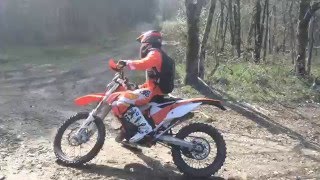 Ktm 125 Exc 2015  Première sortie [upl. by Les]