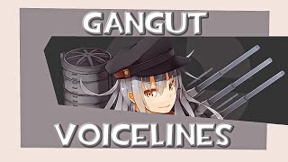 All Gangut Voicelines Kancolle [upl. by Eedak458]