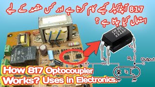 How 817 Optocoupler Works in Electronics How to use Advantages over BJT Transistor [upl. by Bondie]