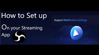 Night Crows How to set up Support notification setting using OBS [upl. by Egreog846]