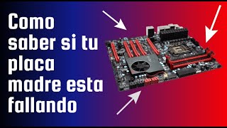 Como saber si mi tarjeta madre motherboard esta DAÑANA o en Corto [upl. by Valdas]