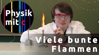 Flammenfärbung mit Spektrometer [upl. by Nobell]