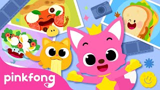 Say ch ch ch ch cheese Cheese Photo Studio  Yum Yum Snacks Songs  Pinkfong Ninimo [upl. by Akim]