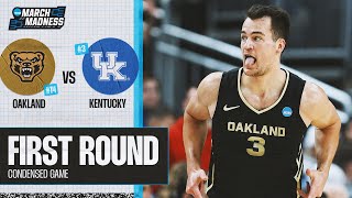 Oakland vs Kentucky  First Round NCAA tournament extended highlights [upl. by Acirem]